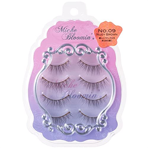Amazon.com: Miche Bloomin' 3D Eyelashes No. 09 Nude Brown 4 Pairs